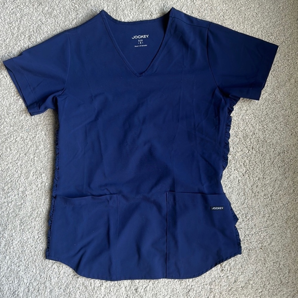 jockey women’s navy scrub top size small